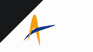 A white square with a stylized orange A and a blue swoosh across it, set on a dark green background with a diagonal white stripe from the top left corner—perfect for organizing Packing Lists in MetalTrace.